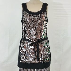 Vera Wang Sequined Sleeveless blouse